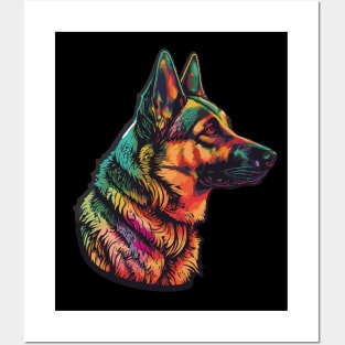 German Shepherd Dog Art Posters and Art